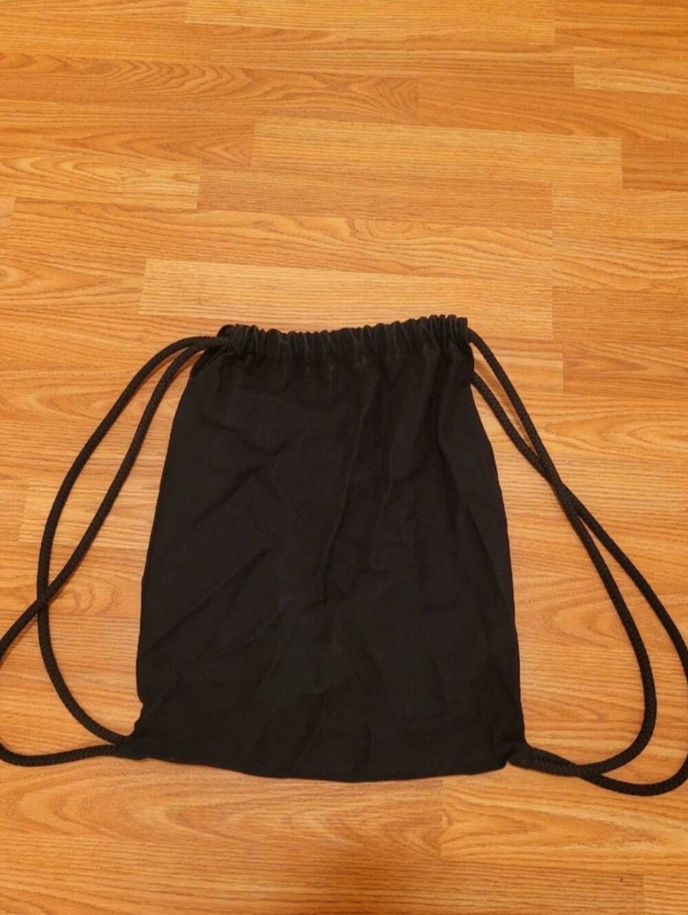 Black Music Note Drawstring Backpack - Picture 2 of 4